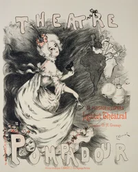 Reprodukcja plakatu "Teatru Pompadour", Instytut Teatralny